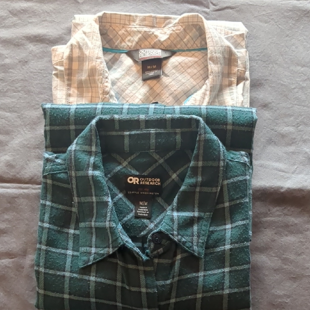 Outdoor Research 2 shirts size medium